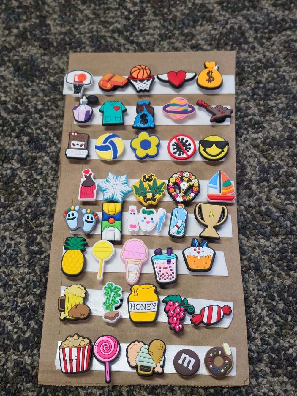 Croc Charms Lot Assorted PVC Shoe Charms Set